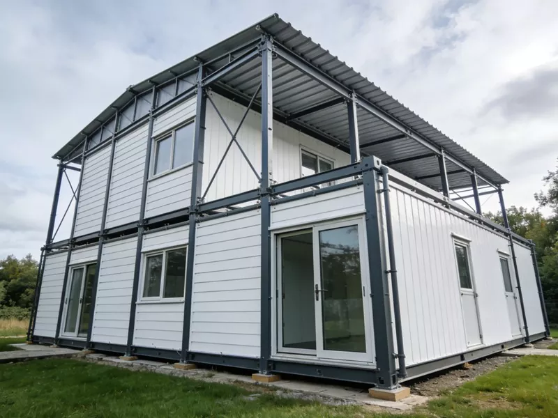 Green Steel Structure Prefab Lub Tsev