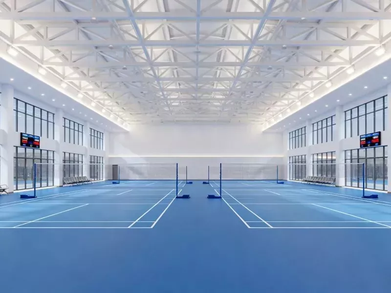 Sab Hauv Tsev Badminton Hall Steel Tsim