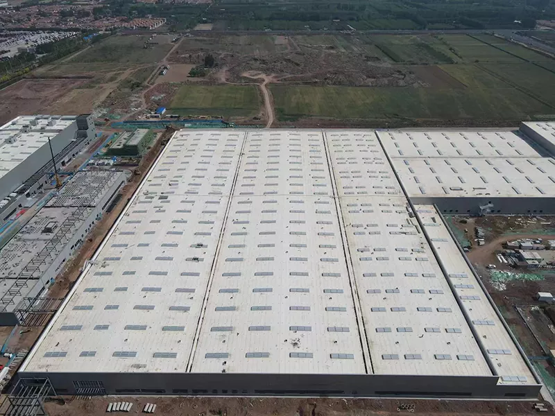 Prefab Steel Hlau Hlau Warehouse Vaj tse