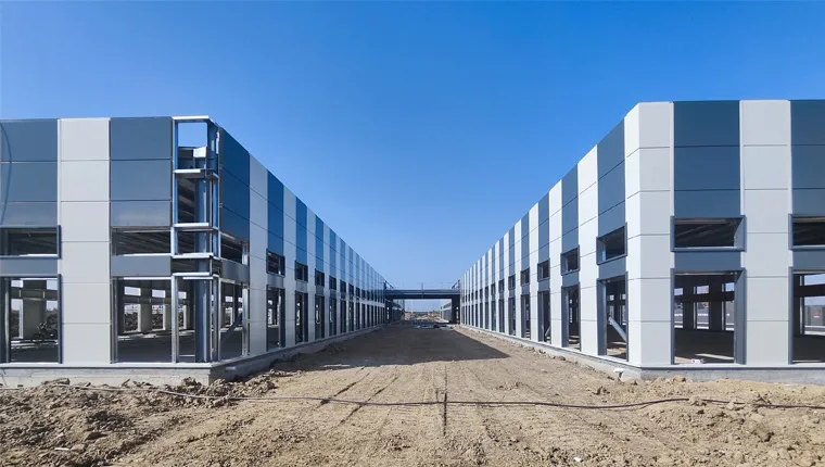 Prefabricated Lub Teeb-Steel Warehouse Module