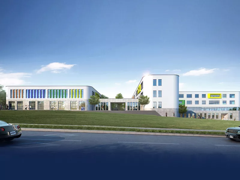 Prefabricated Hlau Qauv Tsev Kawm Ntawv