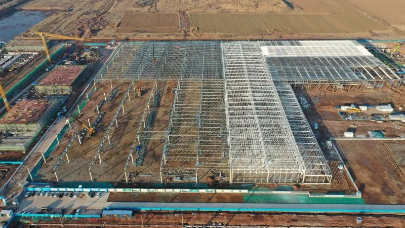 Steel Express Delivery Distribution Center Kev tsim kho