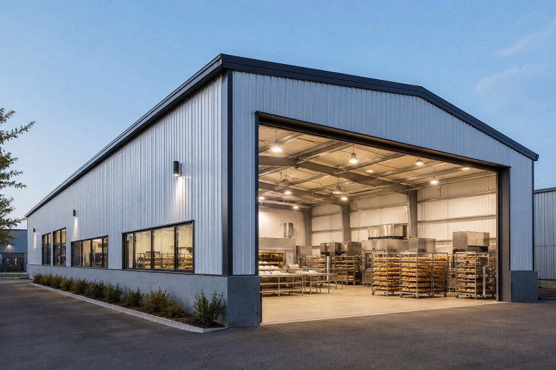 Steel Ncej Bakery Rhiav Kev Tsim Kho