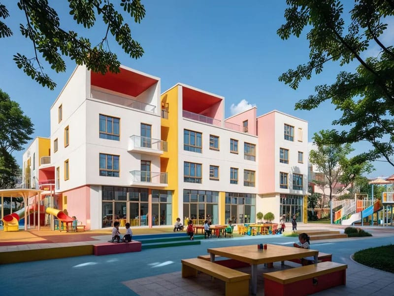 Steel Structure Kindergarten Tsev