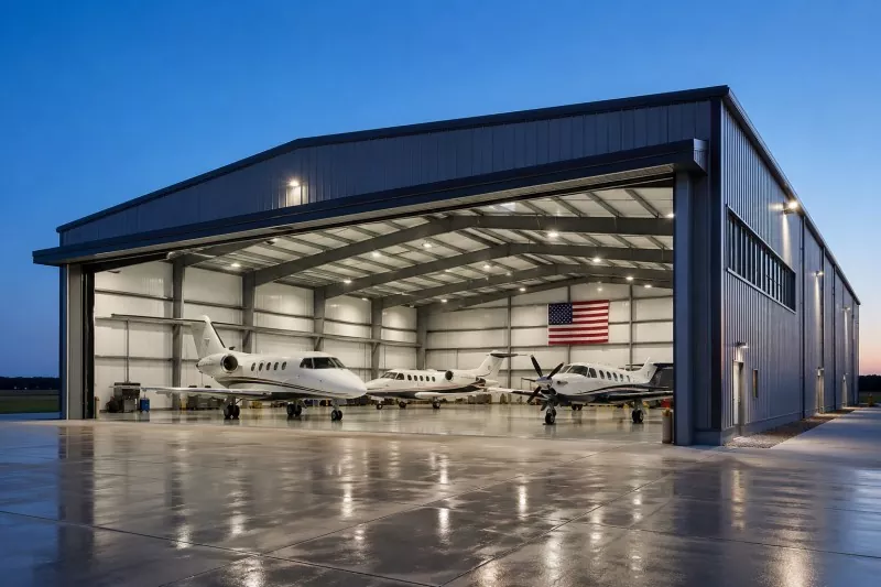 Steel Structure Private Hangar Siv