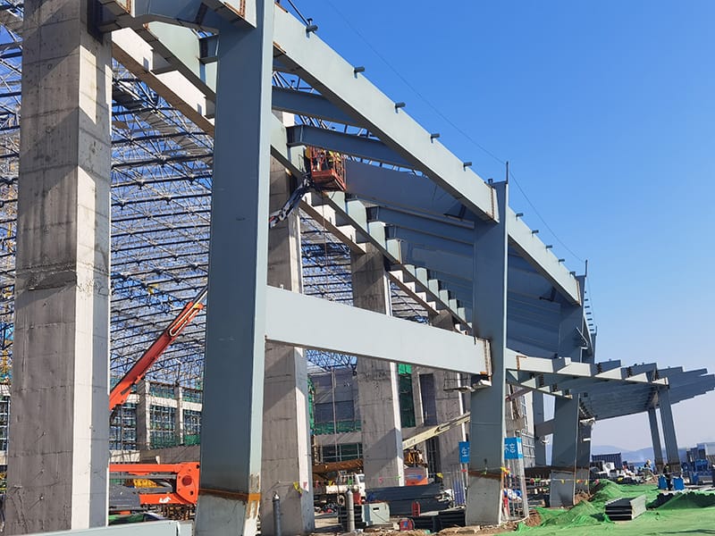 Steel Structure Railway Chaw Nres Tsheb
