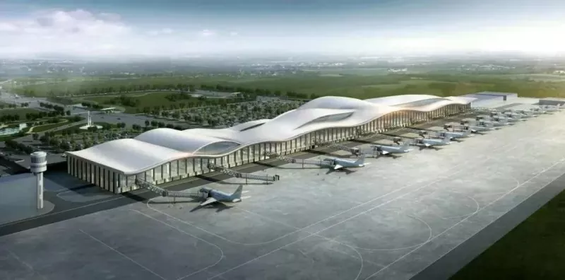 Ib ntus Expanded Steel Terminal Hall